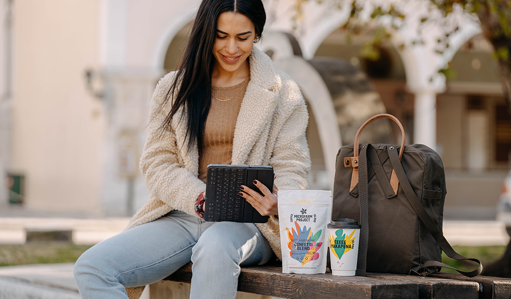 Woman coffee