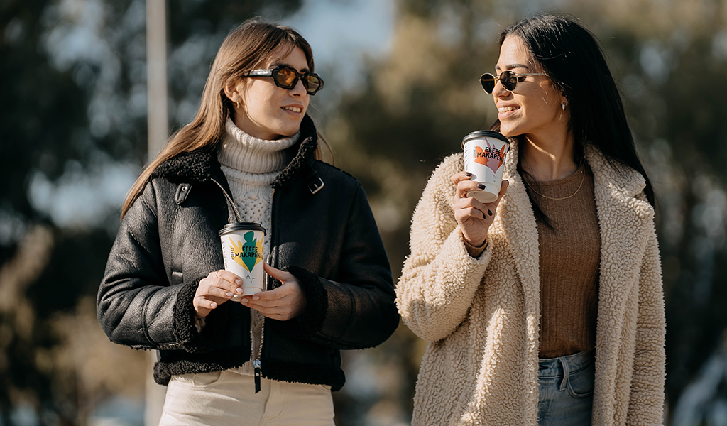 Woman coffee